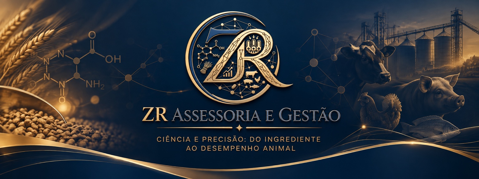 Identidade visual da ZR Assessoria e Gestão, com elementos da cadeia de alimentos e indústria